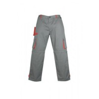 Radne pantalone CLASS PLUS sivo/crvene